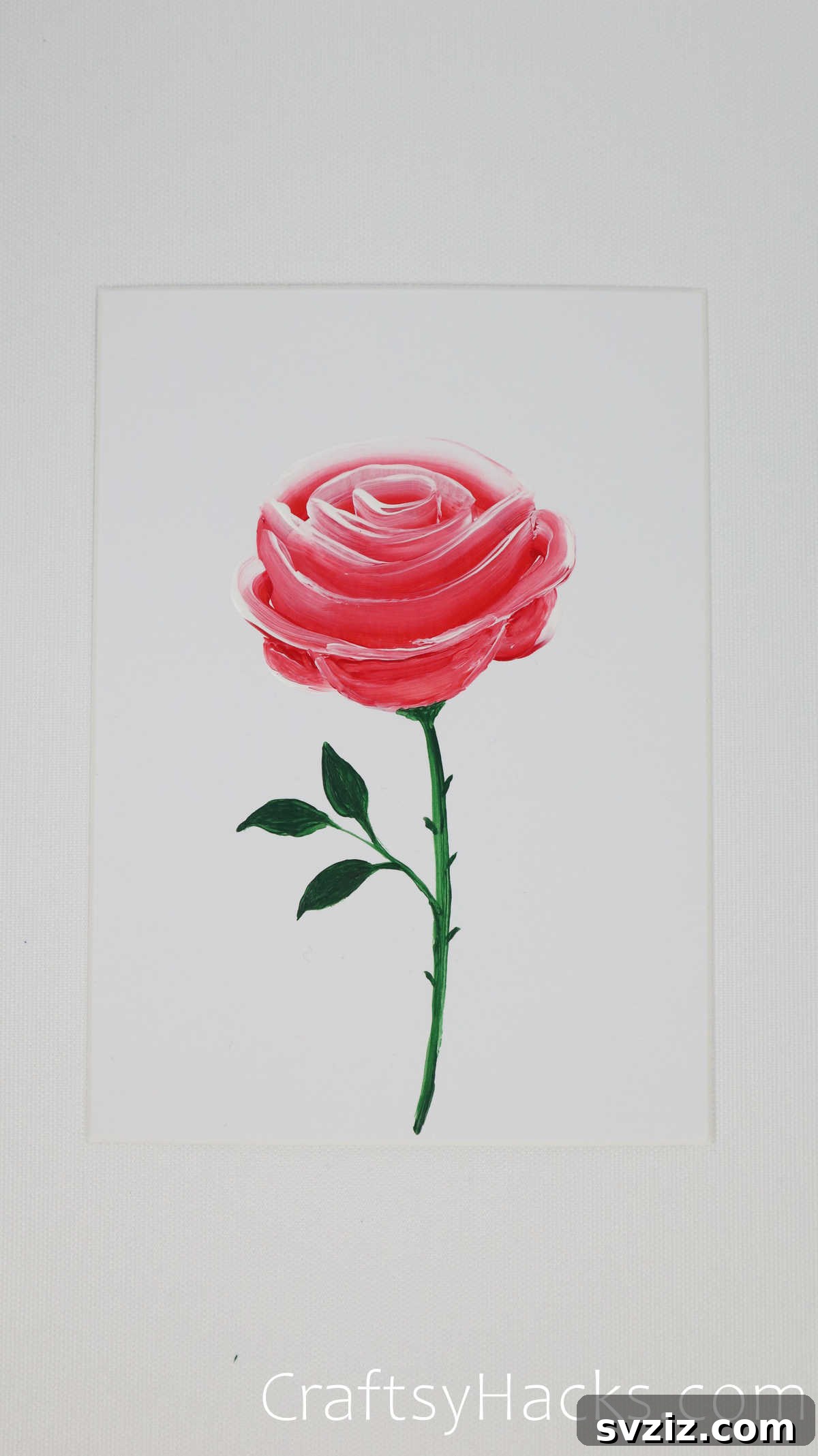Floral Art Made Easy: 21 Inspiring Ideas 14 Elegant rose painting, focusing on blending for a radiant, realistic effect.