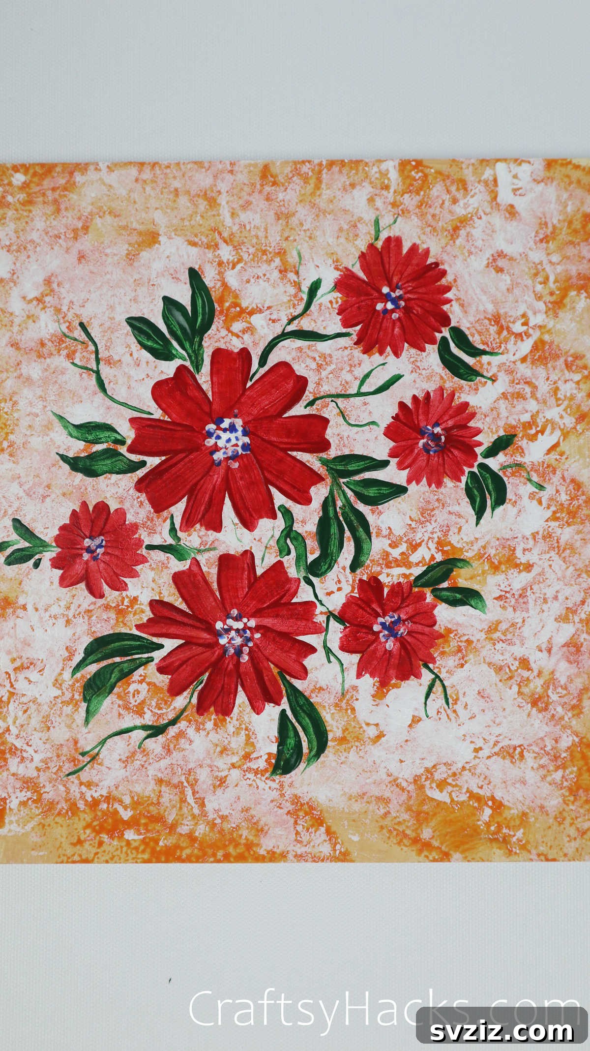 Floral Art Made Easy: 21 Inspiring Ideas 23 Overhead anemone painting, showcasing its beautiful center and radial petals for cards.