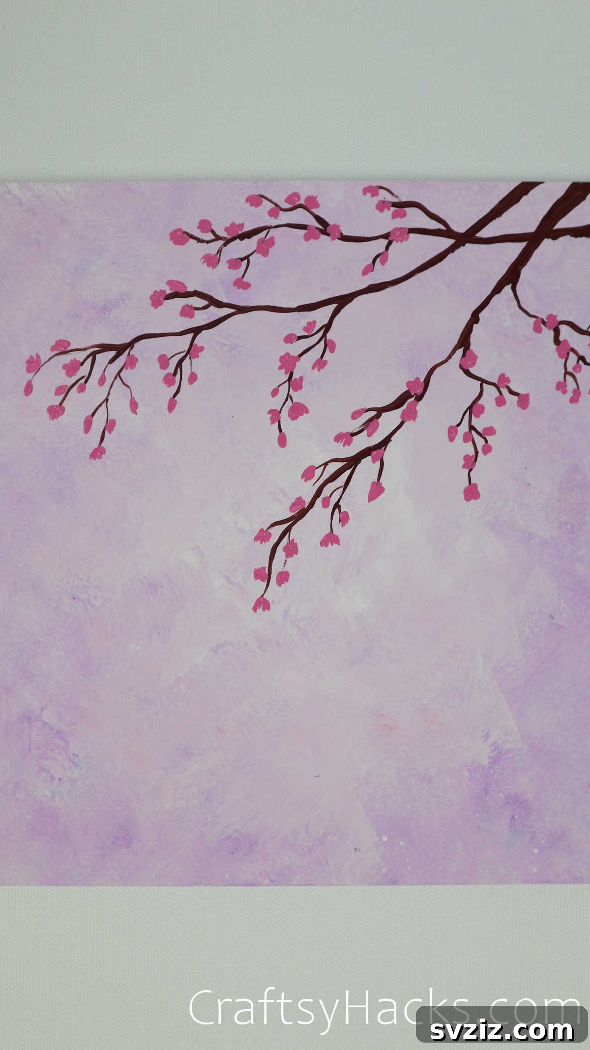 Floral Art Made Easy: 21 Inspiring Ideas 4 Delicate cherry blossom painting, perfect for springtime art projects.