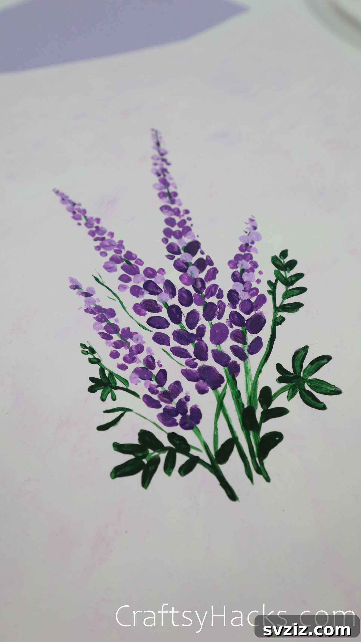 Floral Art Made Easy: 21 Inspiring Ideas 7 Calming lavender painting, perfect for adding a touch of nature to any room.