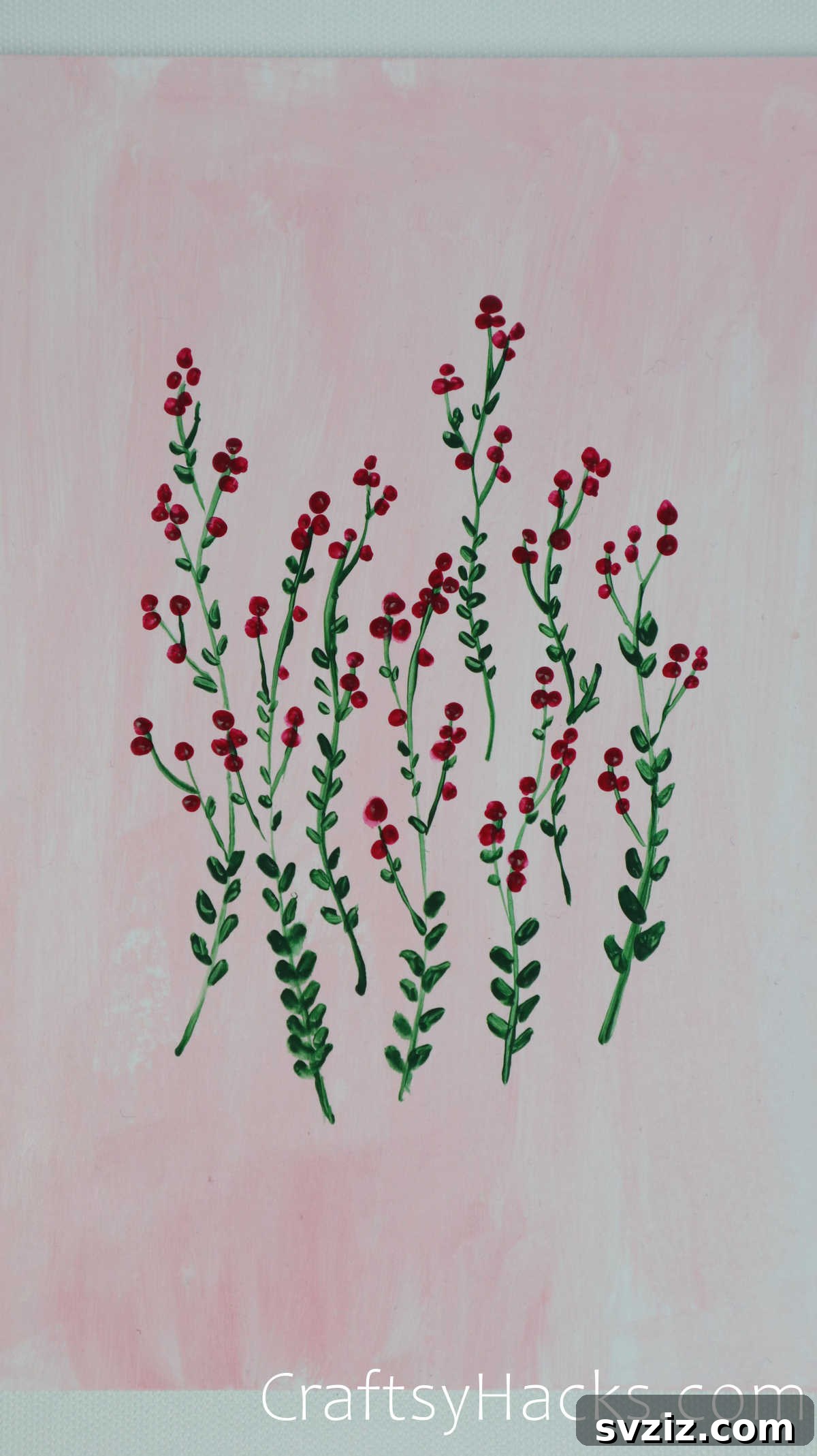 Floral Art Made Easy: 21 Inspiring Ideas 10 Vibrant red salvias painting, ideal for creating patterned art or cards.