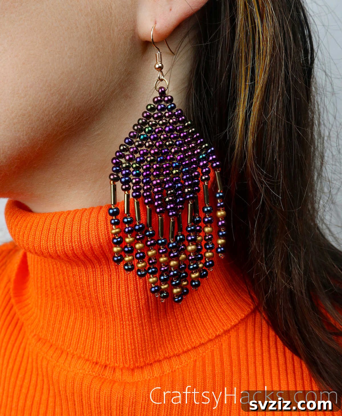 Craft Your Own Beaded Earrings 2 Beautiful handcrafted beaded earrings, perfect for a personalized gift.