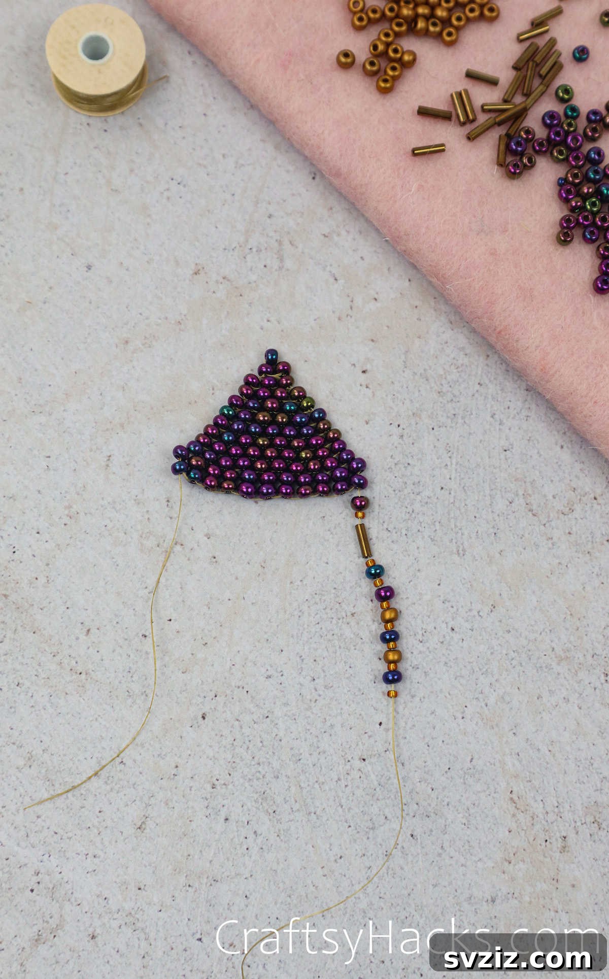 Craft Your Own Beaded Earrings 48 More fringe added to the bottom of the earring, enhancing its aesthetic.
