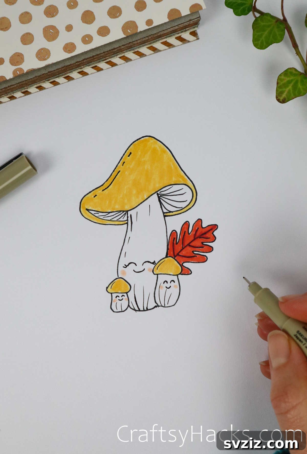 Easy Mushroom Drawing Ideas for Beginners
