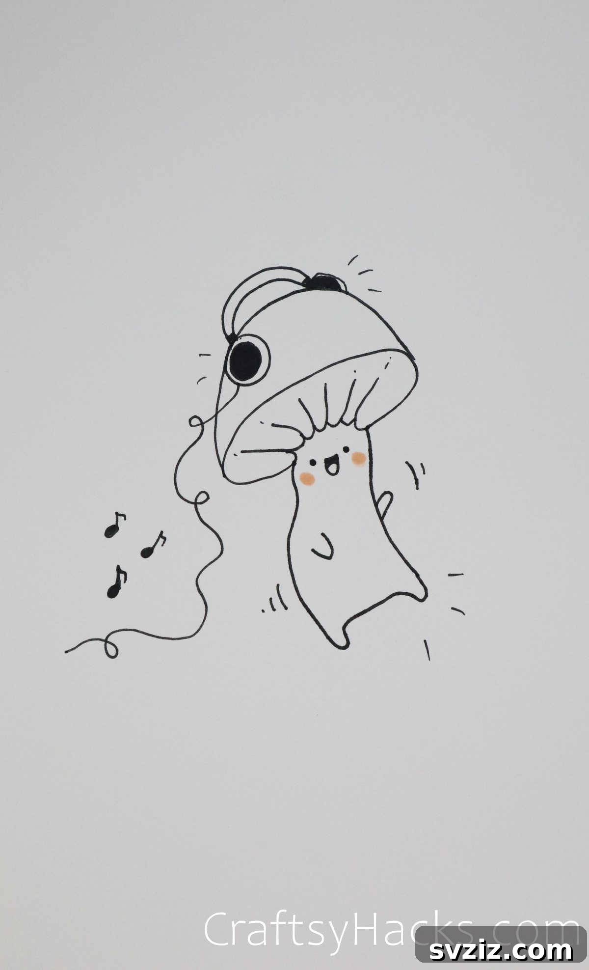 Dancing Mushroom Drawing Idea