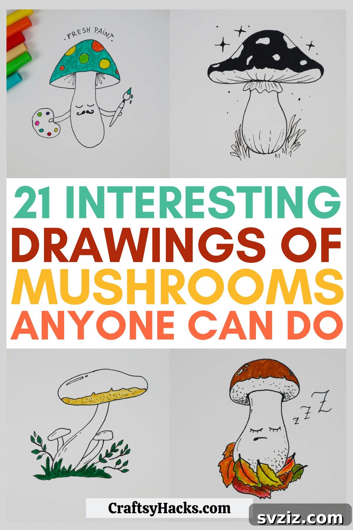 Mushroom Drawing Ideas for Creative Doodling