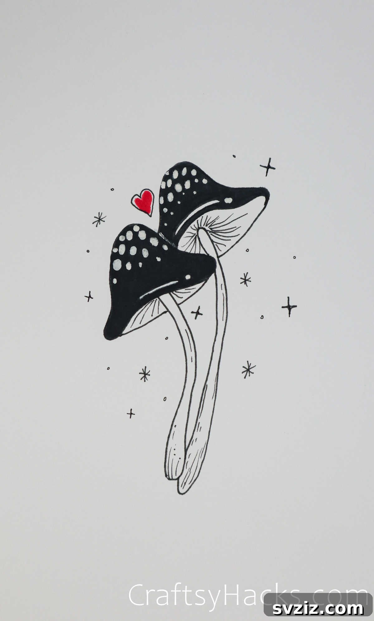Fantastical Fungi Drawing for Kids Room