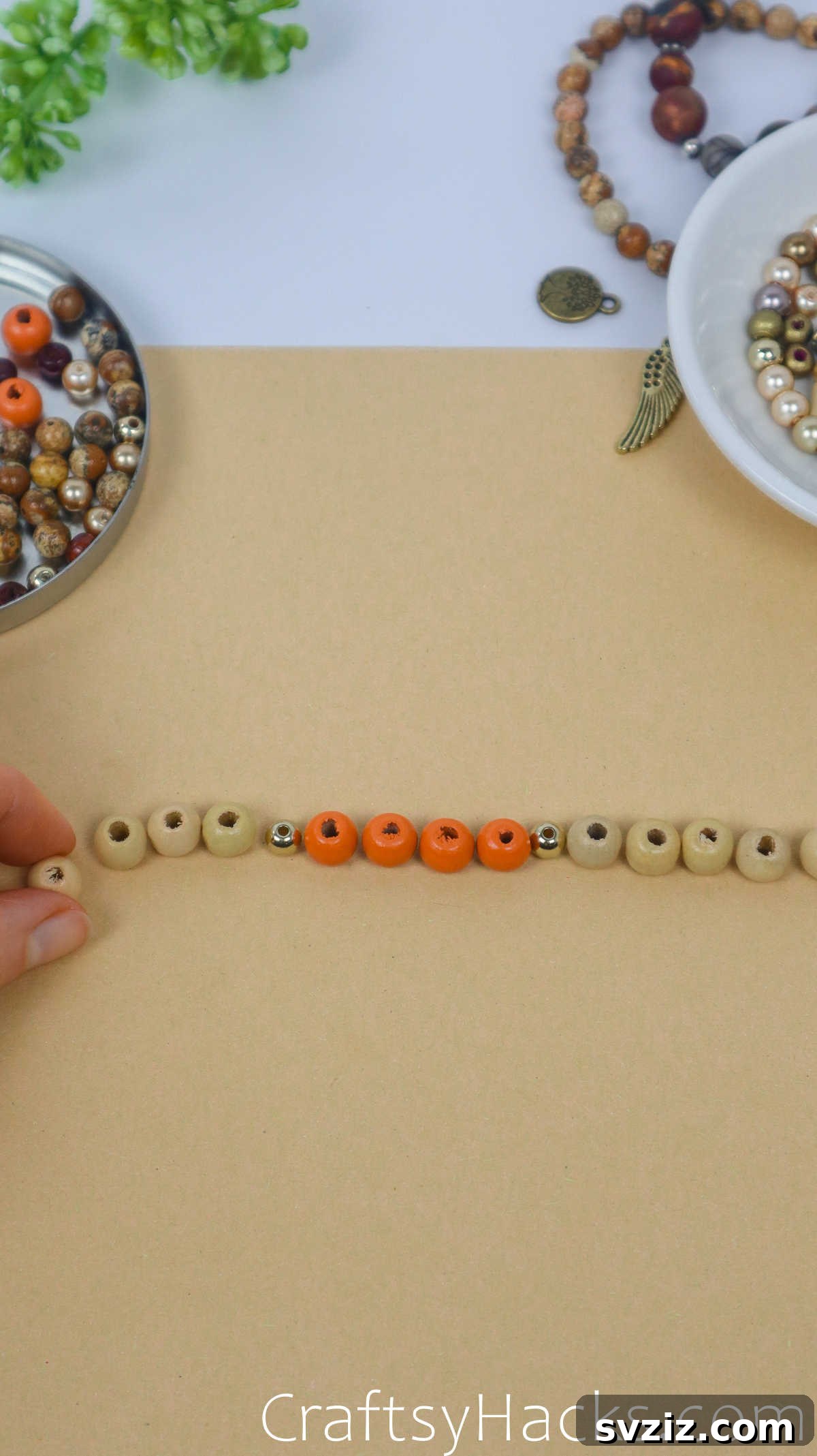 Craft Your Own Stylish Beaded Bracelets 11 gather beads according to how you will string them