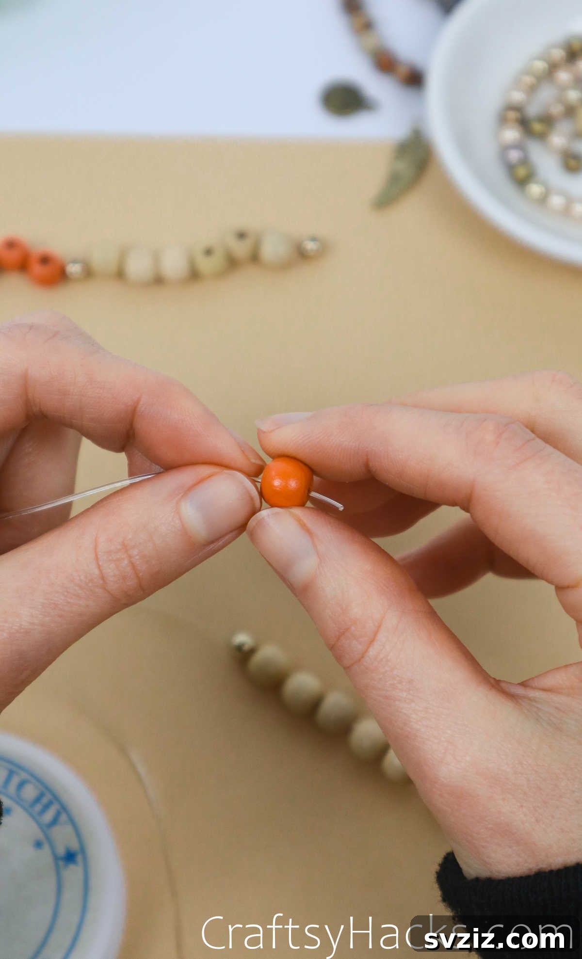 Craft Your Own Stylish Beaded Bracelets 14 stringing beads