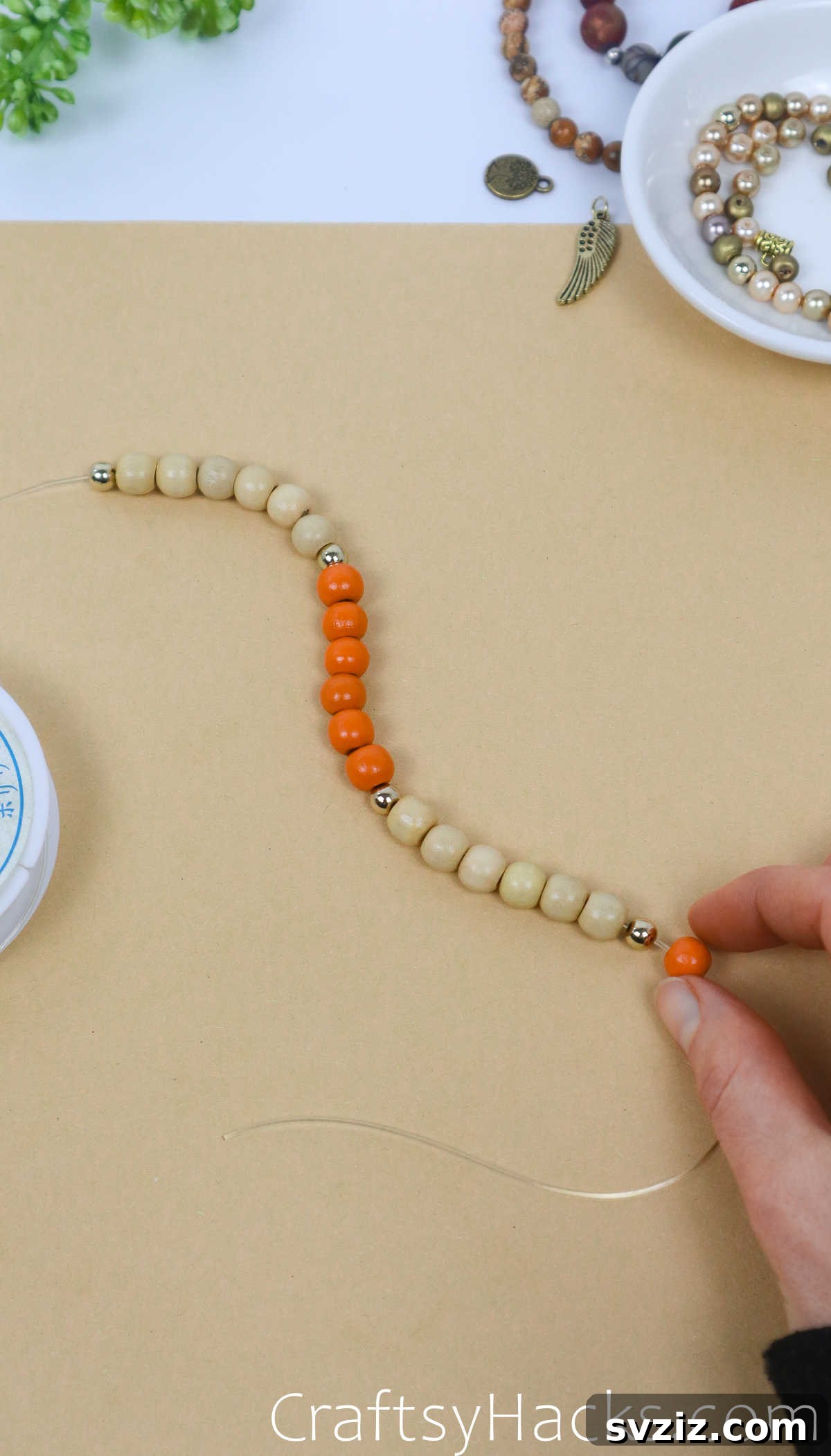 Craft Your Own Stylish Beaded Bracelets 15 stringing beads