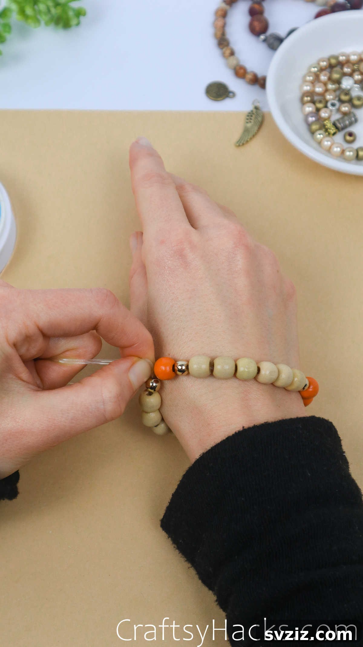 Craft Your Own Stylish Beaded Bracelets 18 ensure bracelet fits