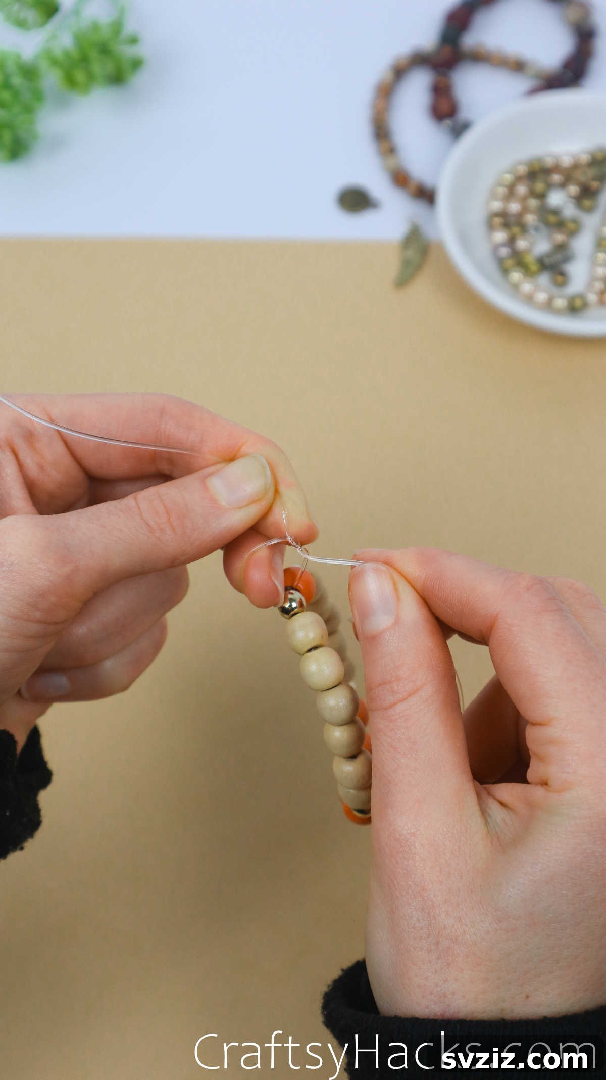 Craft Your Own Stylish Beaded Bracelets 21 tie two knots to fasten bracelet