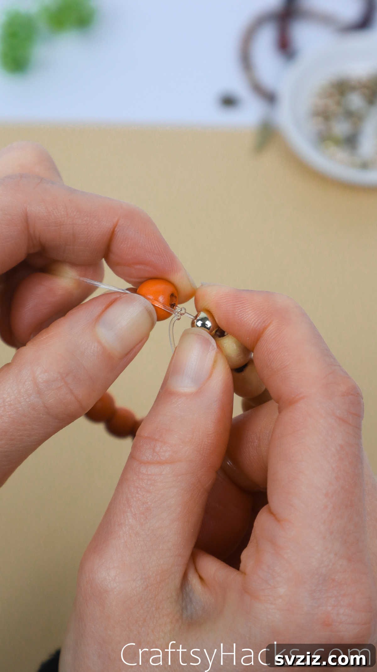 Craft Your Own Stylish Beaded Bracelets 22 tie third knot