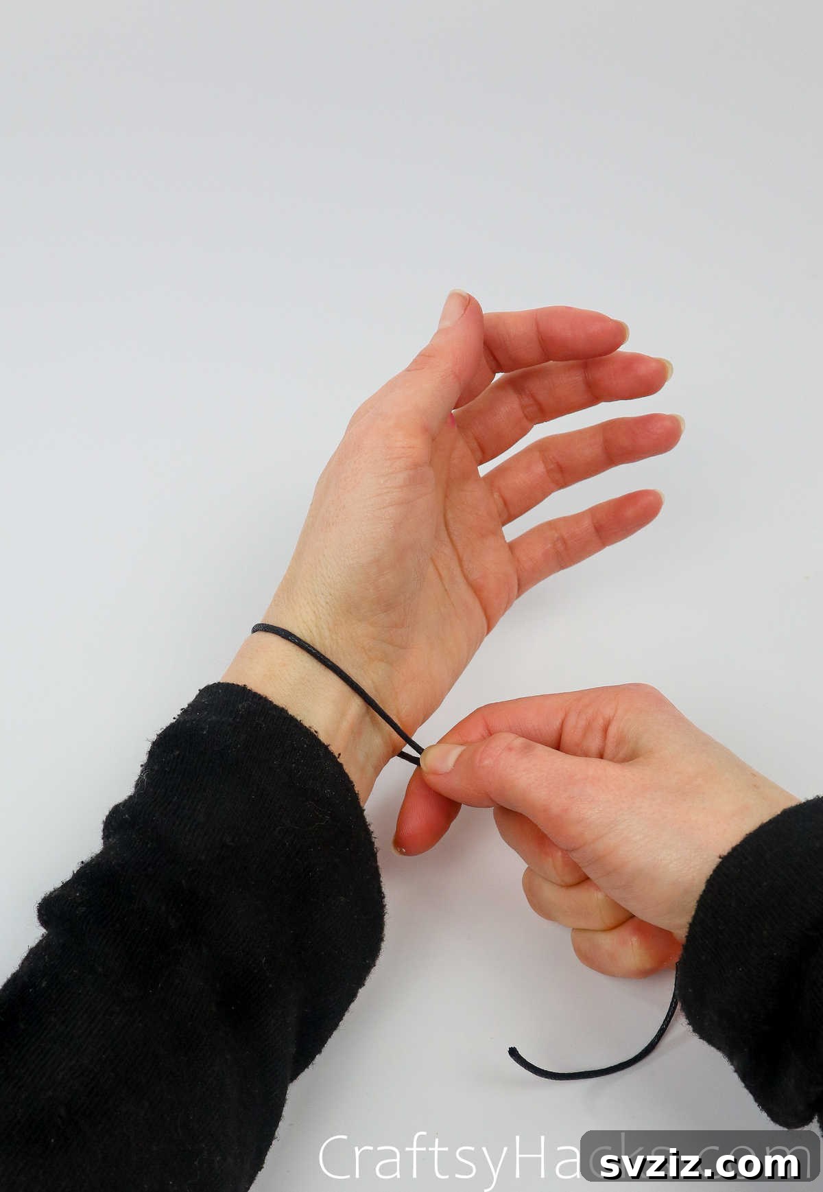Craft Your Own Stylish Beaded Bracelets 9 wrap piece of string around wrist to measure length