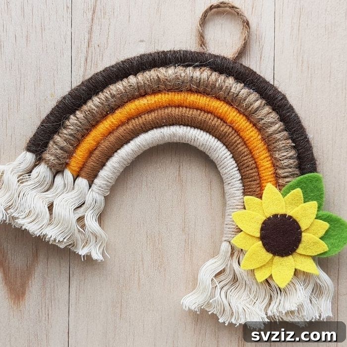 macrame rainbow