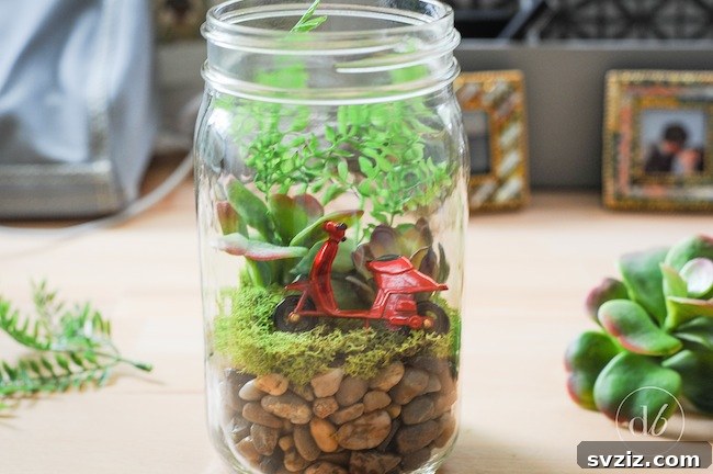 mason jar terranium