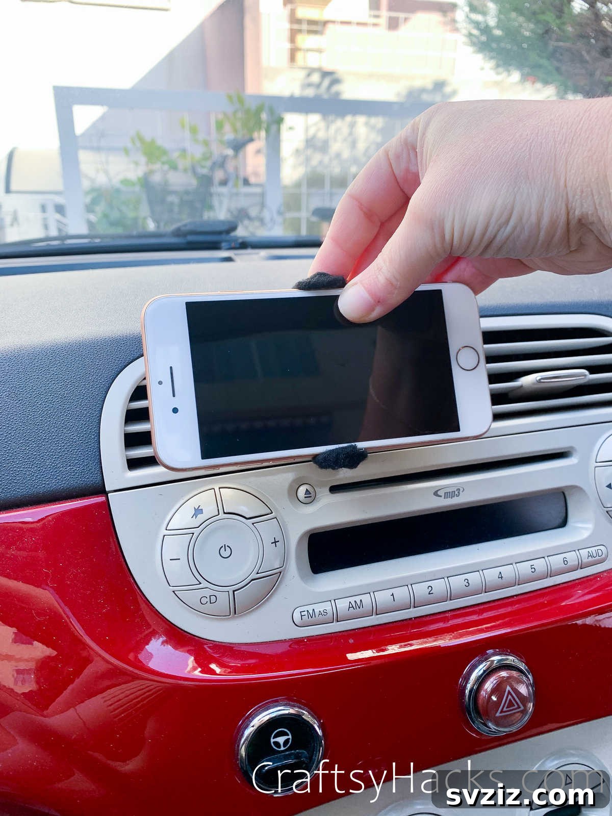 DIY smartphone holder made from a binder clip