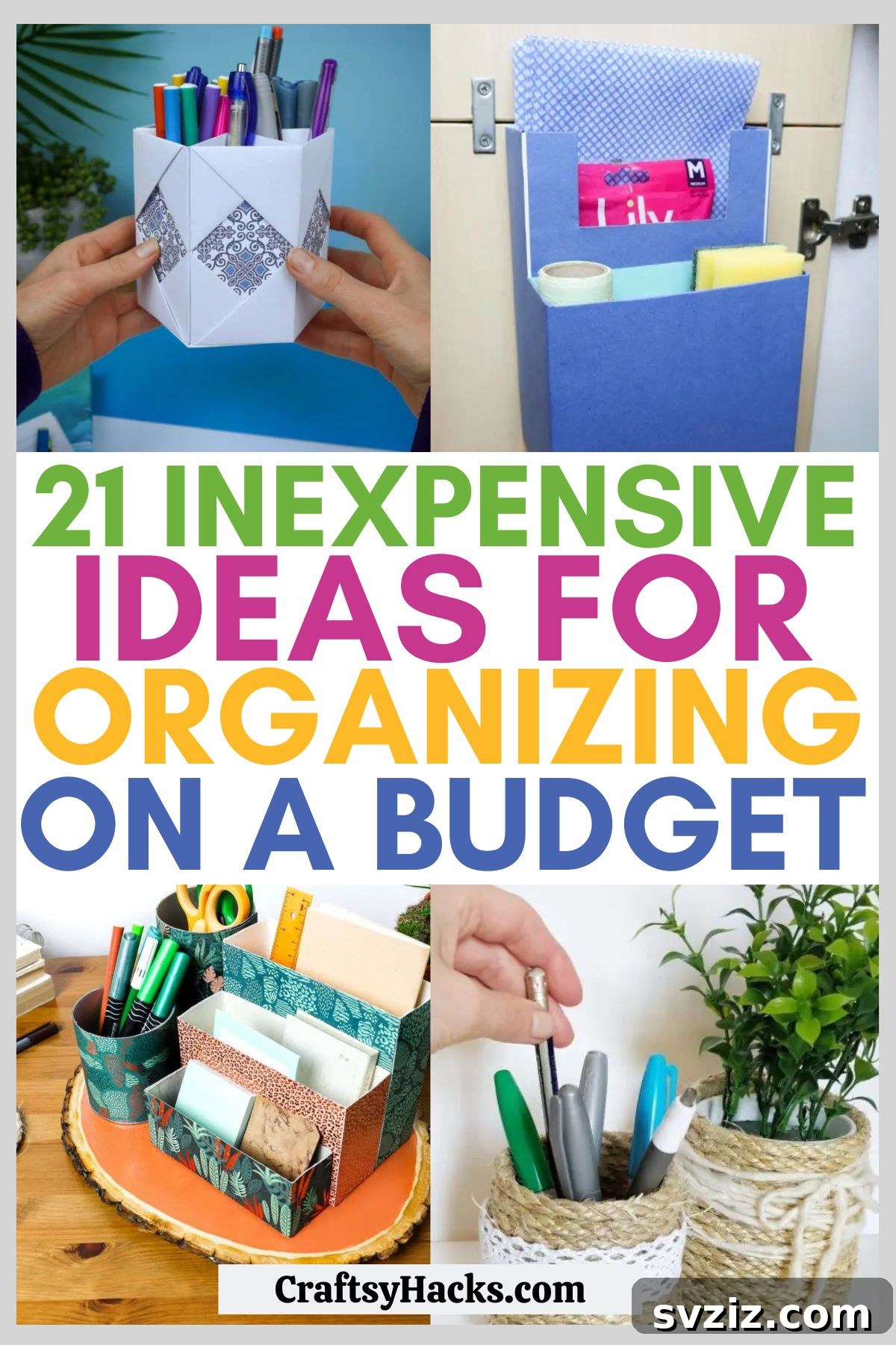21 Brilliant Budget Organizing Hacks 2 cheap organization ideas: a collection of DIY and budget-friendly home organization solutions, from kitchen to closet