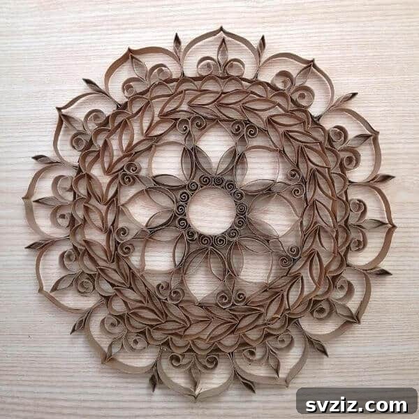 21 Ingenious Ways to Repurpose Toilet Paper Tubes 22 mandala craft