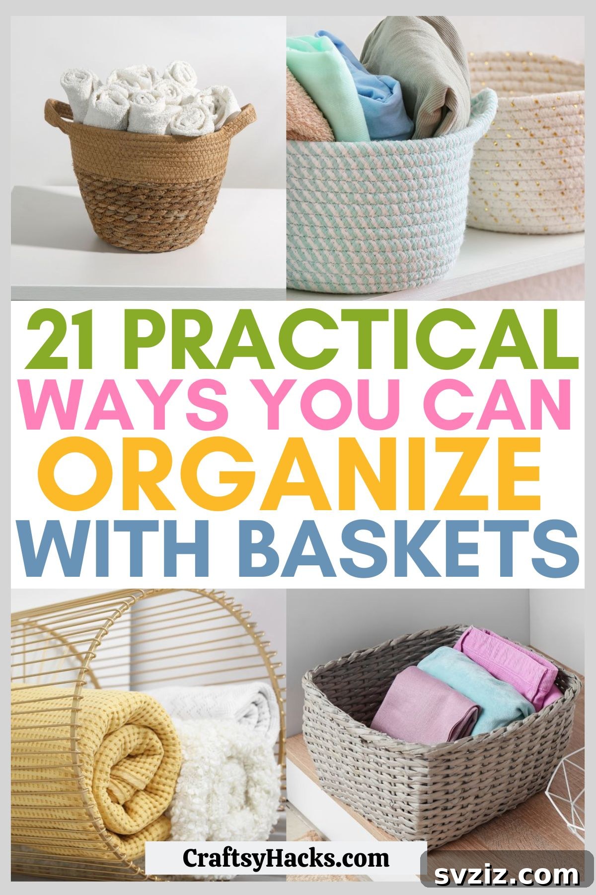 Woven Wonders: 21 Creative Basket Organization Ideas 2 ways to organize with baskets