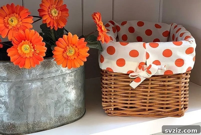 Woven Wonders: 21 Creative Basket Organization Ideas 11 DIY Basket Liner