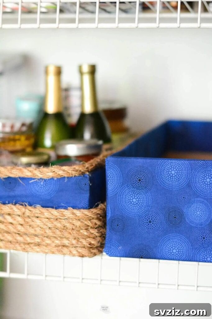 Woven Wonders: 21 Creative Basket Organization Ideas 20 DIY Cloth Storage Cardboard boxes