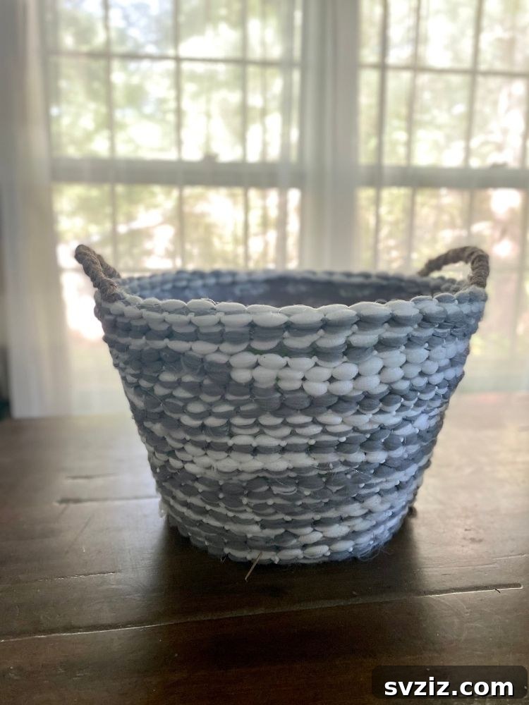 Woven Wonders: 21 Creative Basket Organization Ideas 4 Dollar Tree Rope Basket DIY
