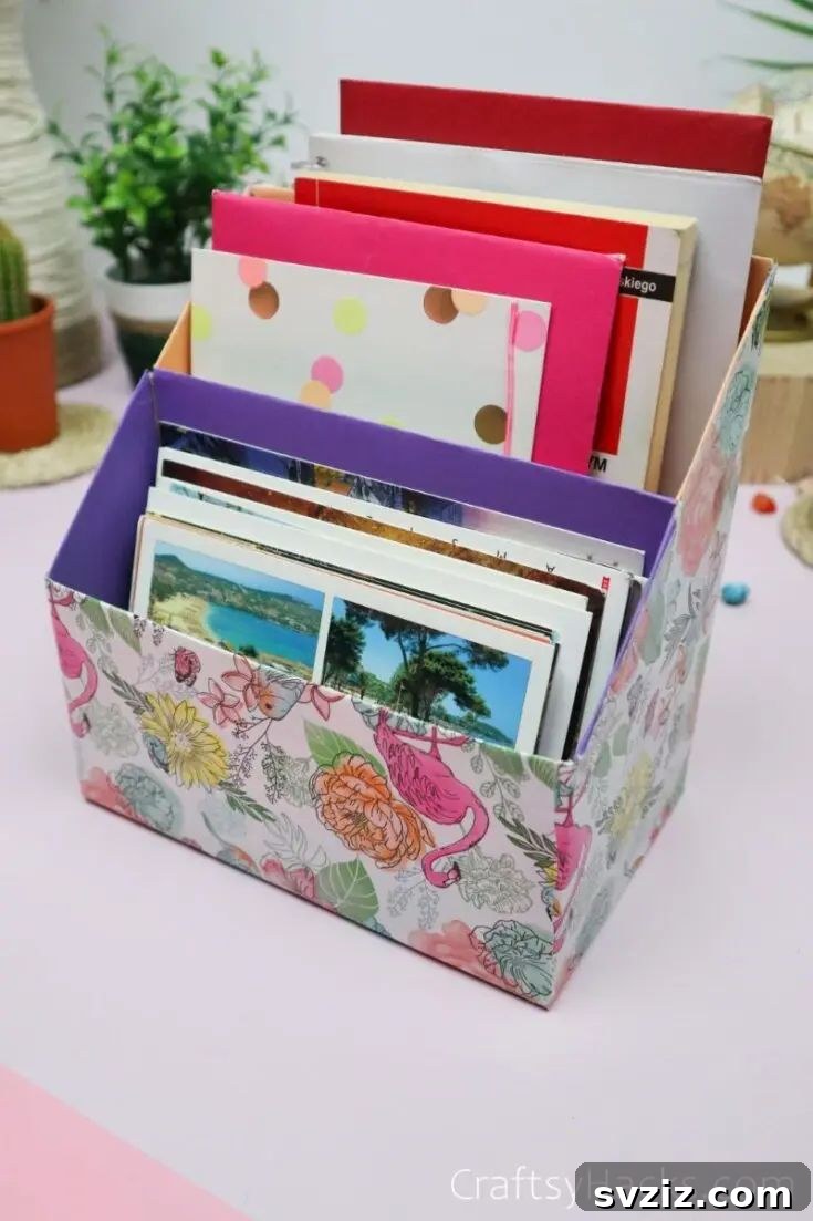 DIY desk organizer