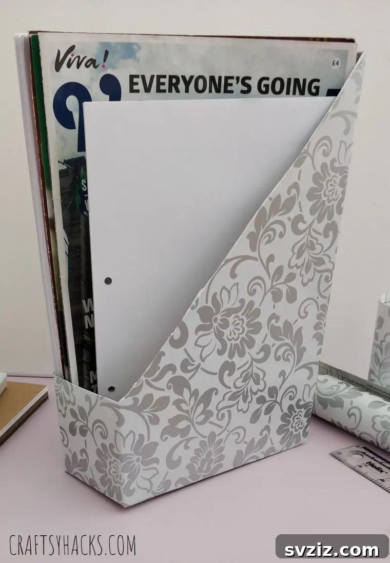 desk magazine organizer
