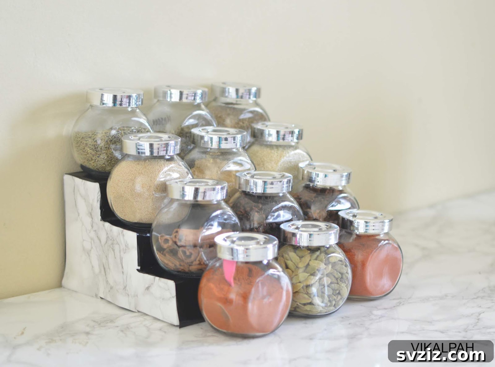 tiered spice rack