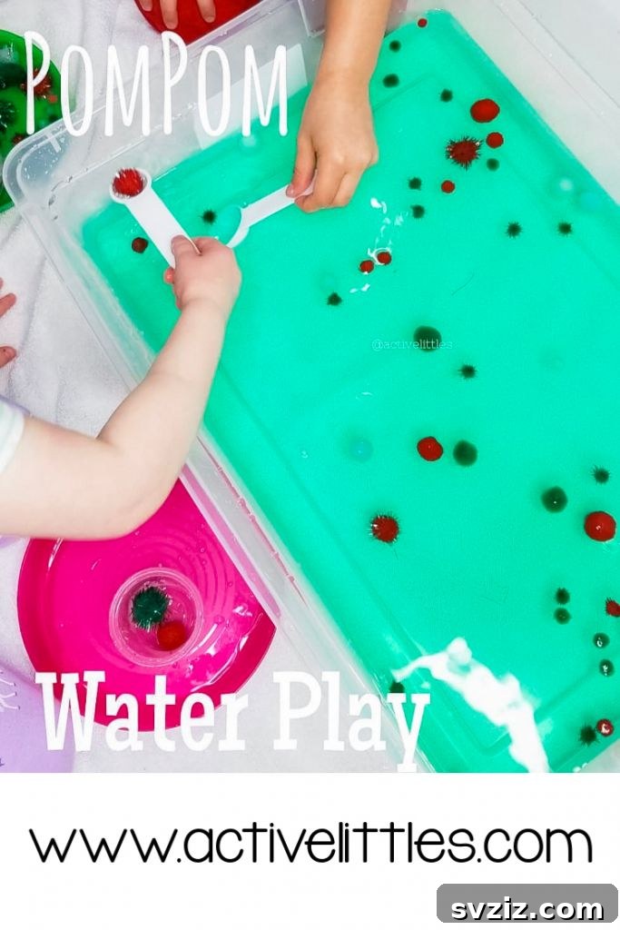 pom pom water play