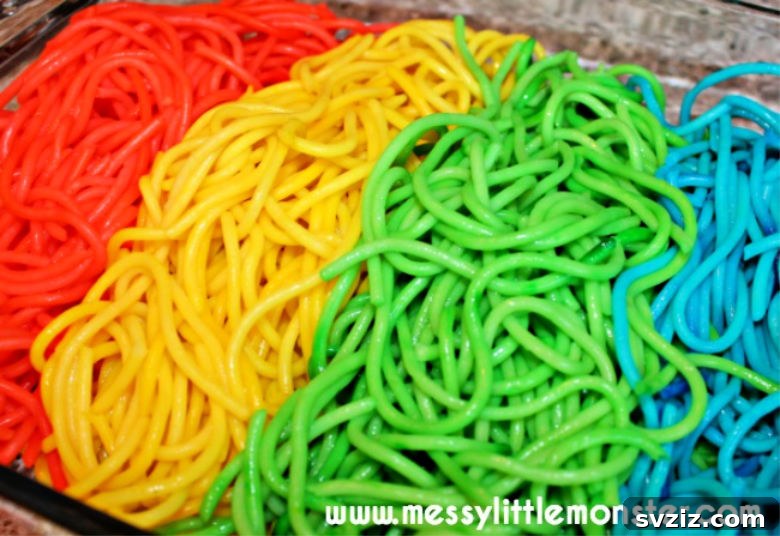 rainbow spaghetti
