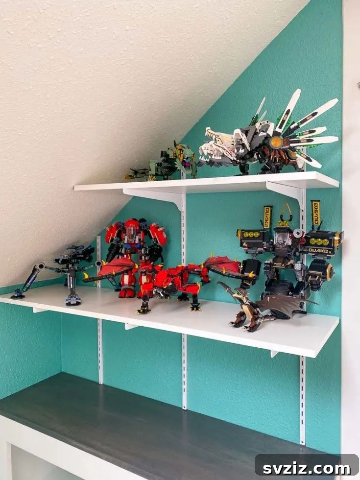 Forge Your Fortress: 17 DIY Man Cave Projects 9 DIY adjustable wall-mounted shelving for flexible man cave storage