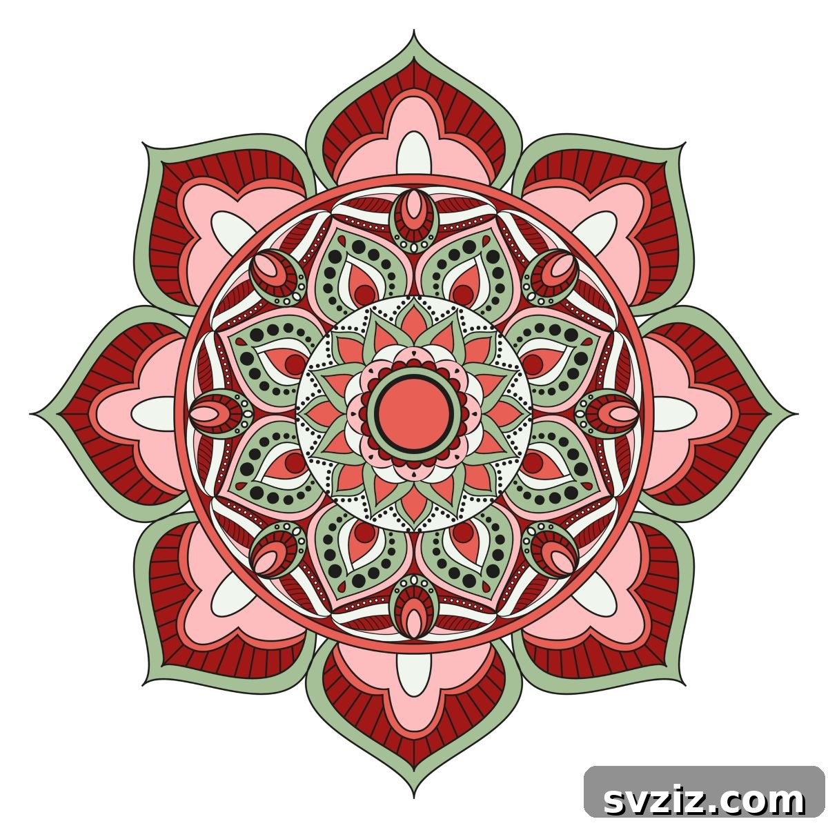 color or paint mandalas