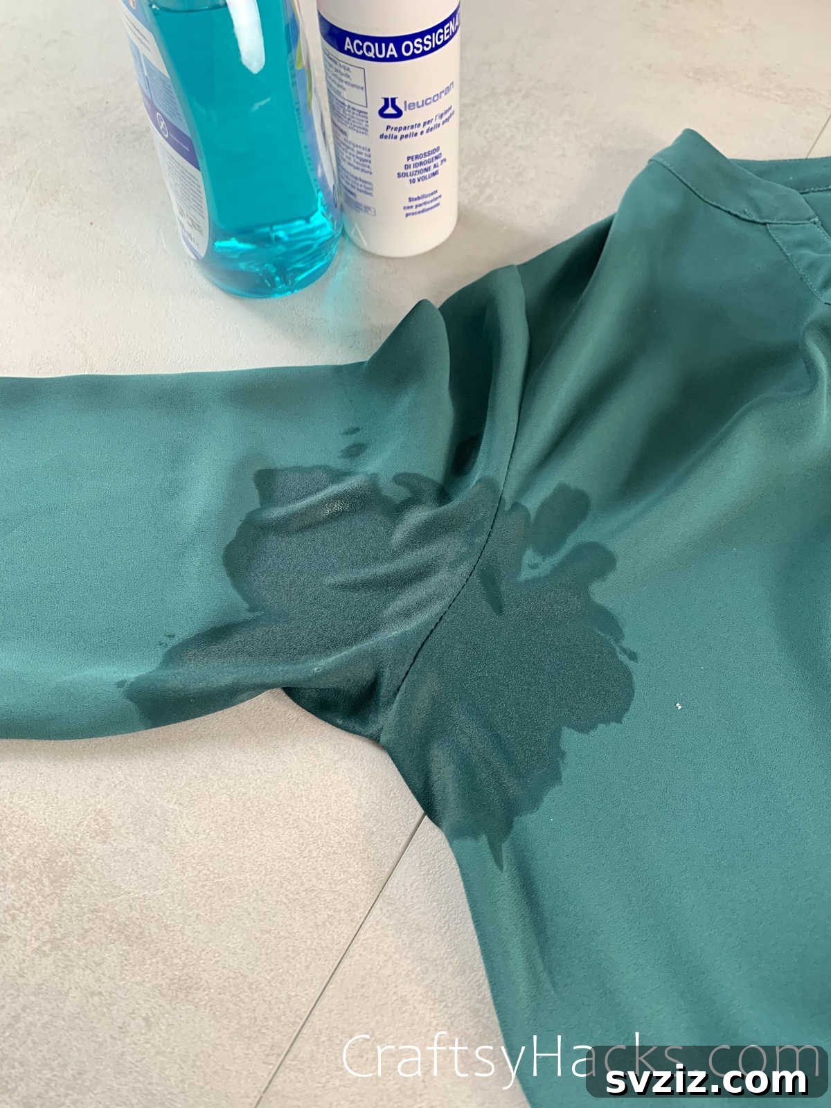 15 Genius Stain Removal Hacks You Need to Know 12 Removing Sweat Stains from Clothing with Hydrogen Peroxide and Dish Soap