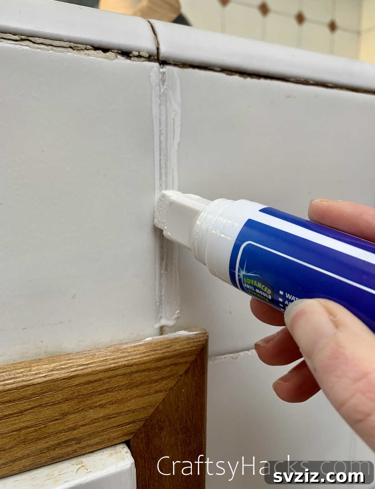 use a grout pen