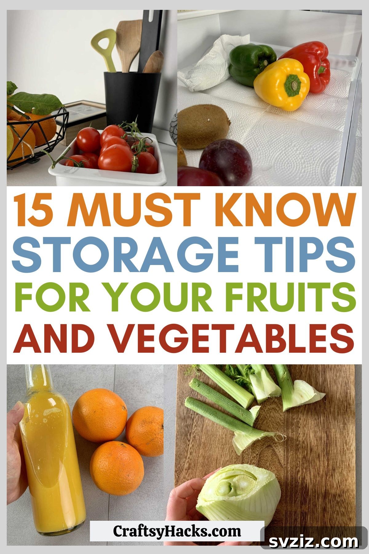 best ways to store fruits and vegetables