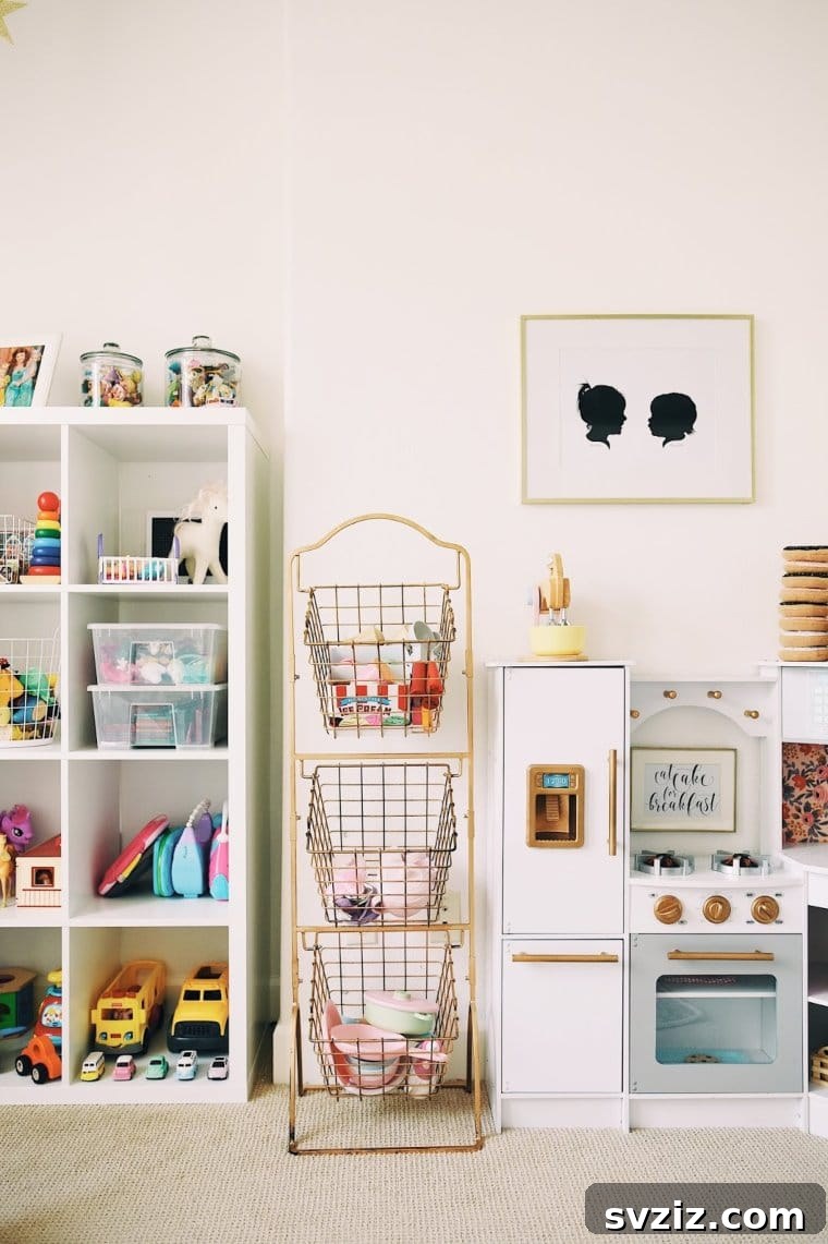 Vintage-inspired Wire Basket Storage Unit
