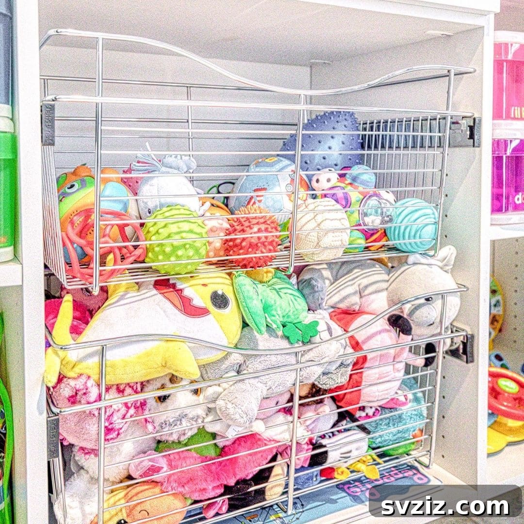 Wire Basket for Stuffed Animals