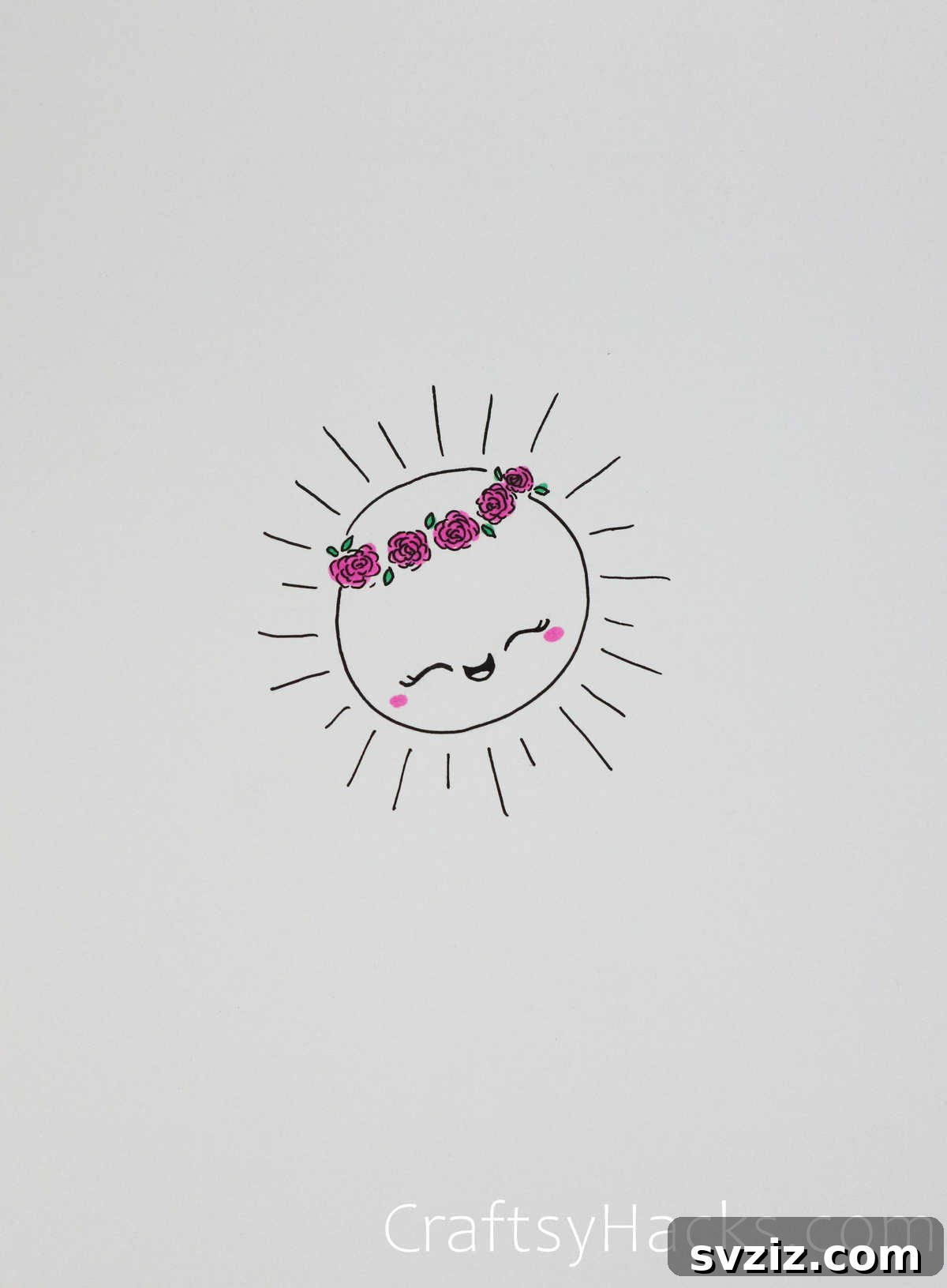 Effortless Roses: 17 Drawing Prompts 12 sunny flower rose