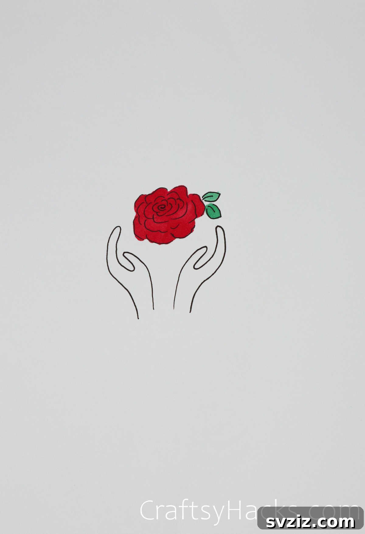 Effortless Roses: 17 Drawing Prompts 13 giving rose drawing