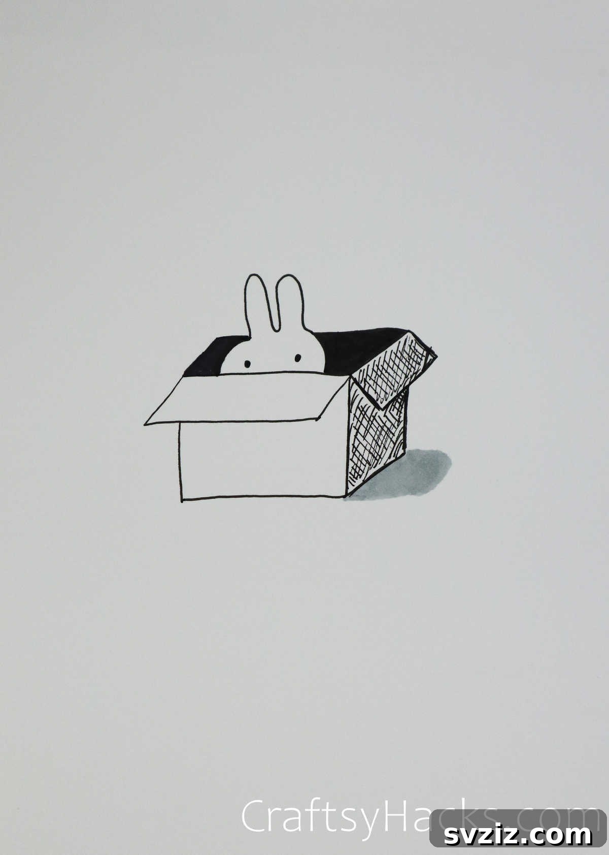 51 Adorable Drawing Prompts 16 hide and seek rabbit