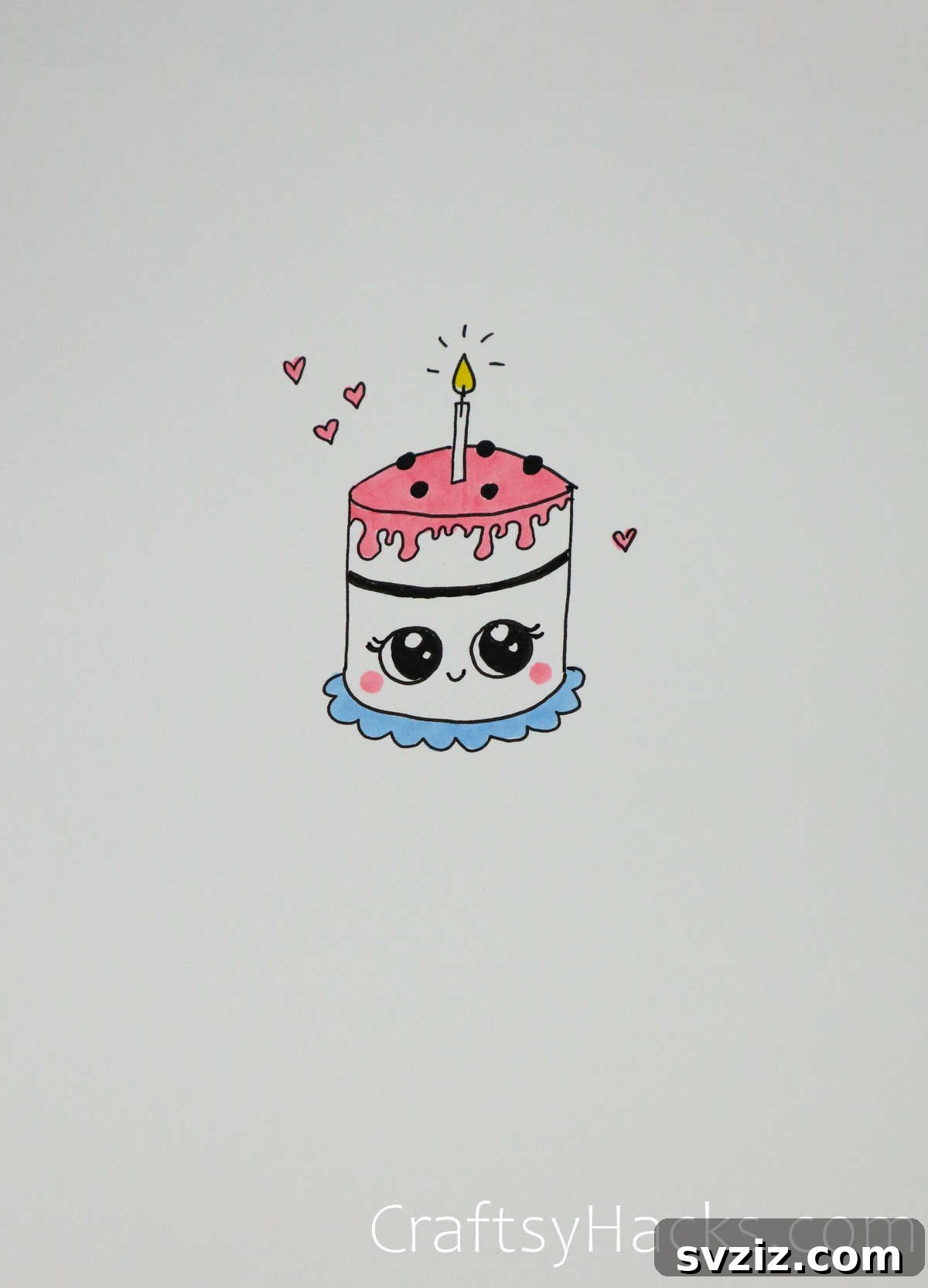 51 Adorable Drawing Prompts 17 cute little cake