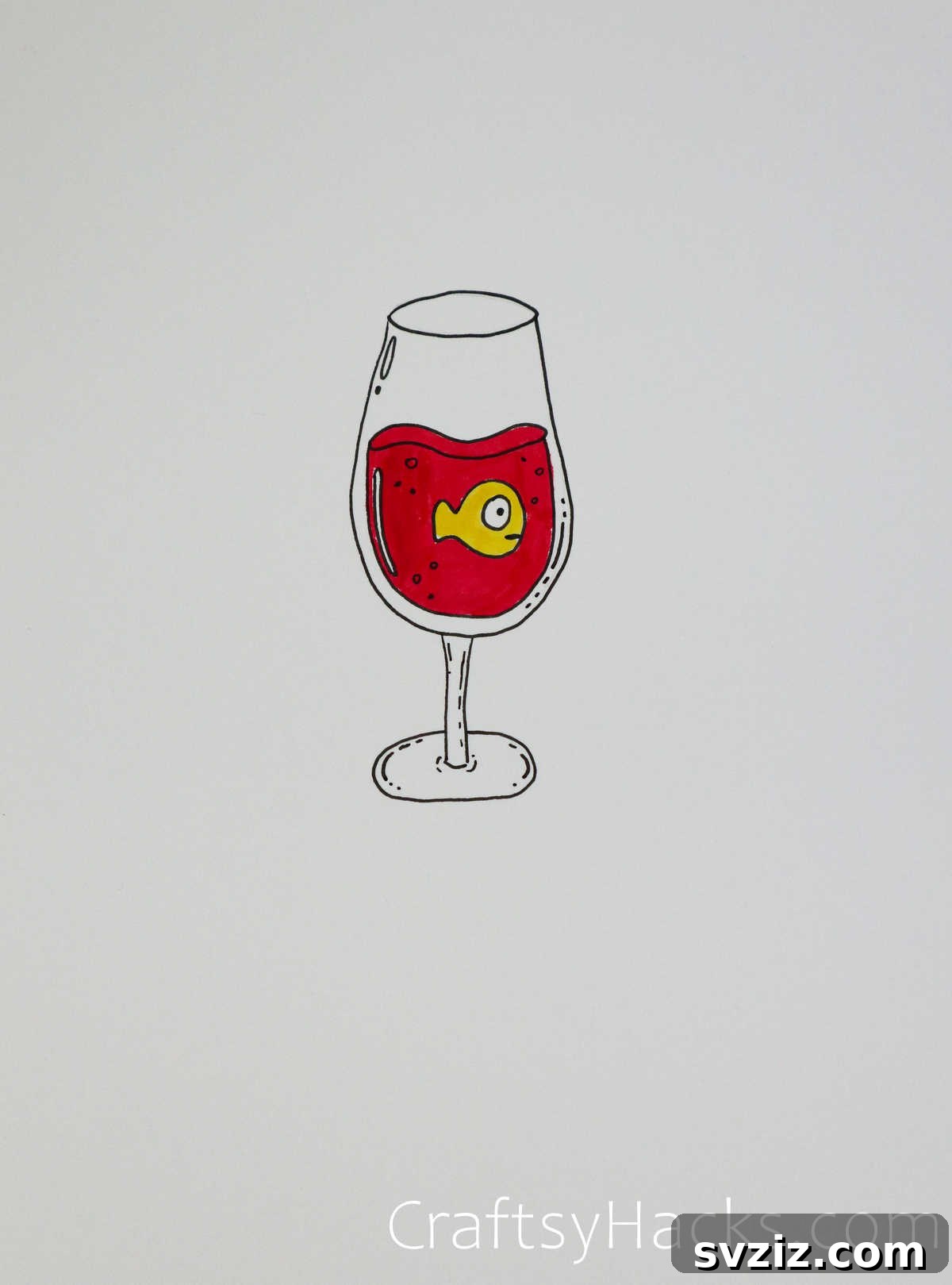 51 Adorable Drawing Prompts 20 fish in a glass