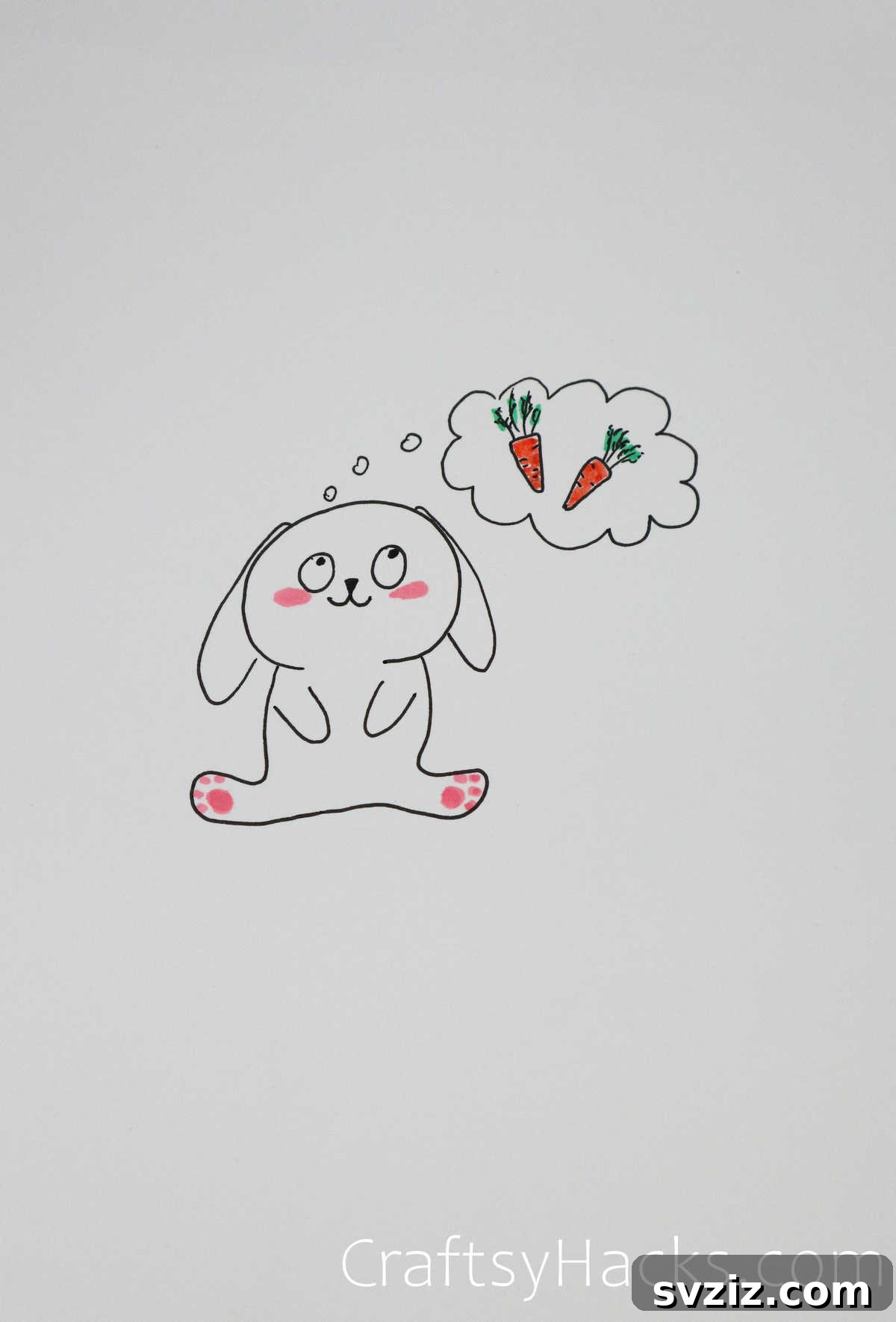 51 Adorable Drawing Prompts 26 dreaming bunny