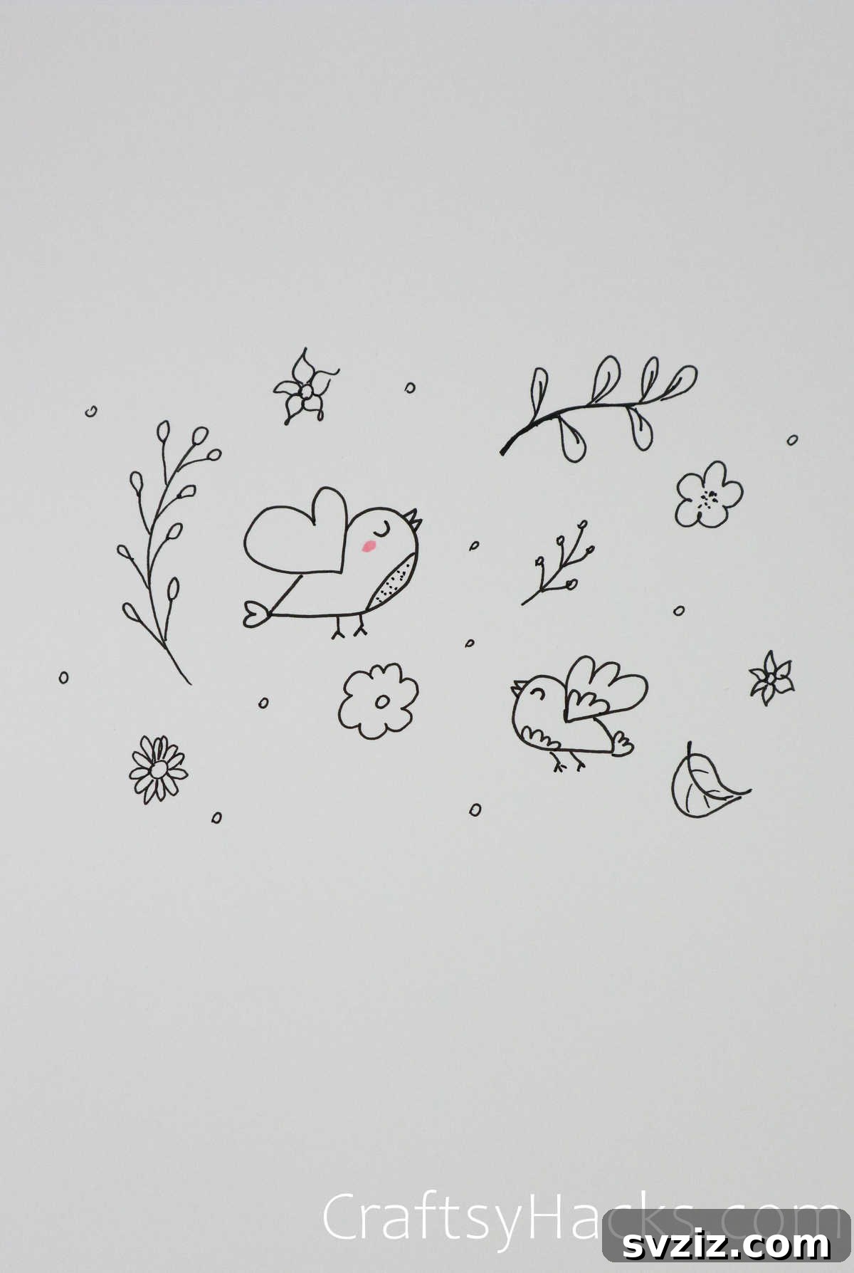 51 Adorable Drawing Prompts 30 birds