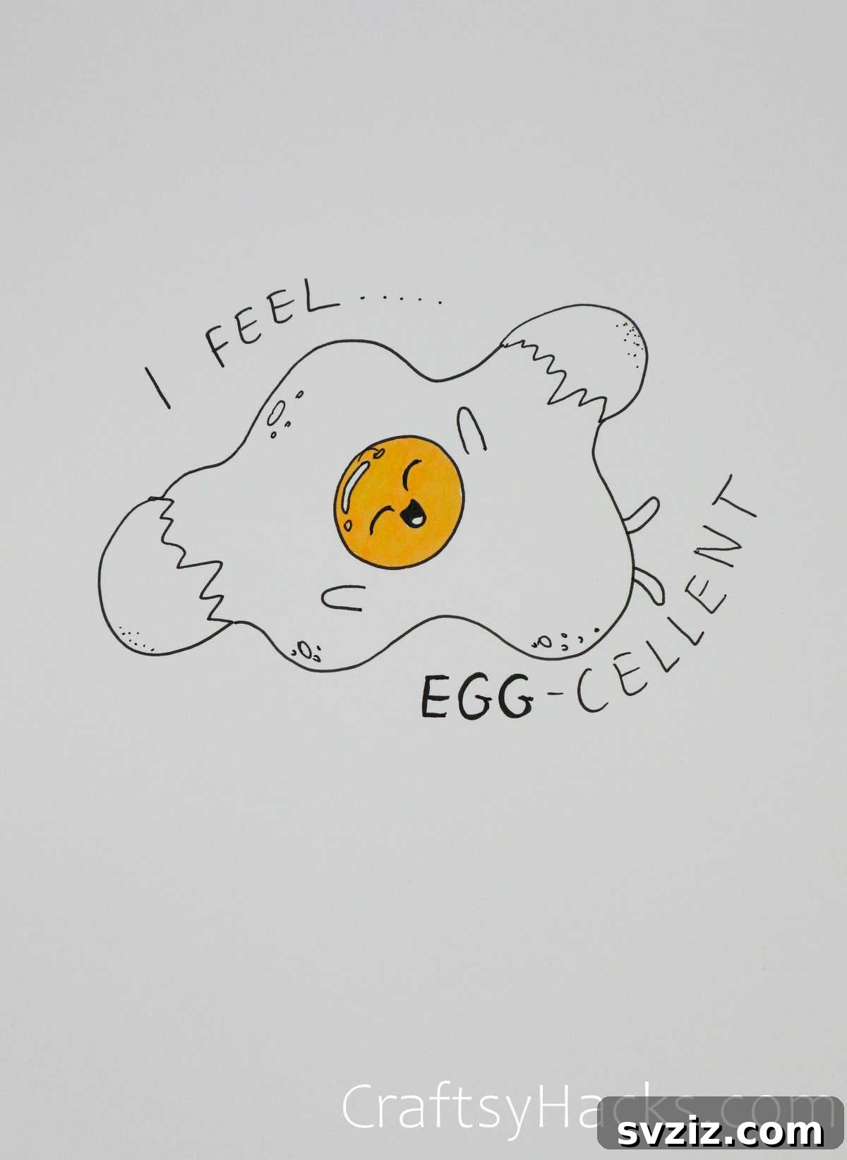 51 Adorable Drawing Prompts 41 egg-cellent day