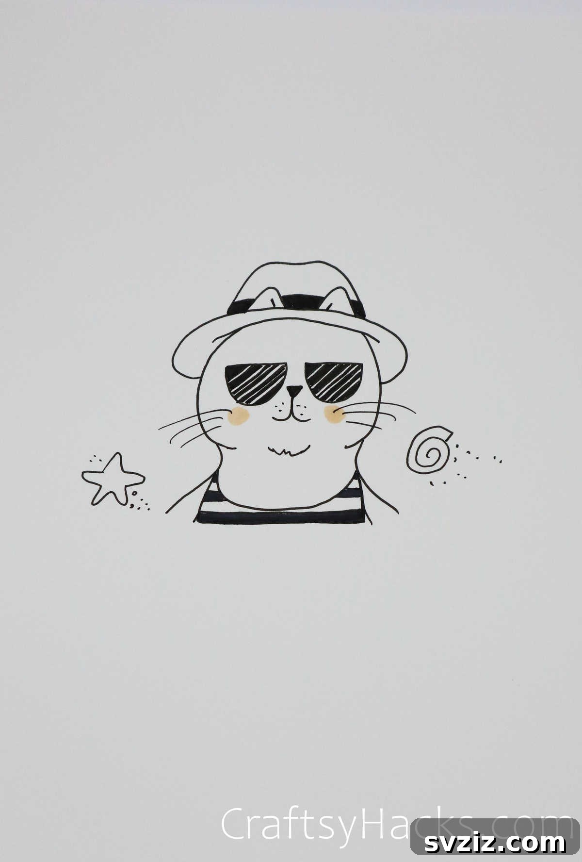 51 Adorable Drawing Prompts 43 cool cat