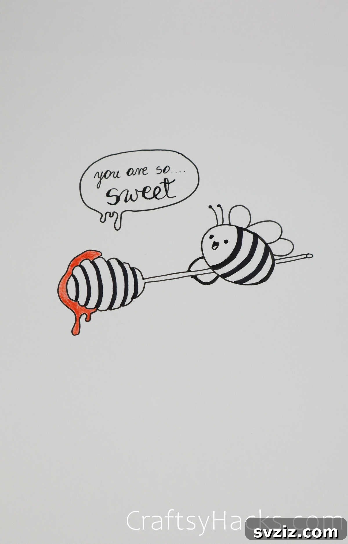 51 Adorable Drawing Prompts 8 sweet bee