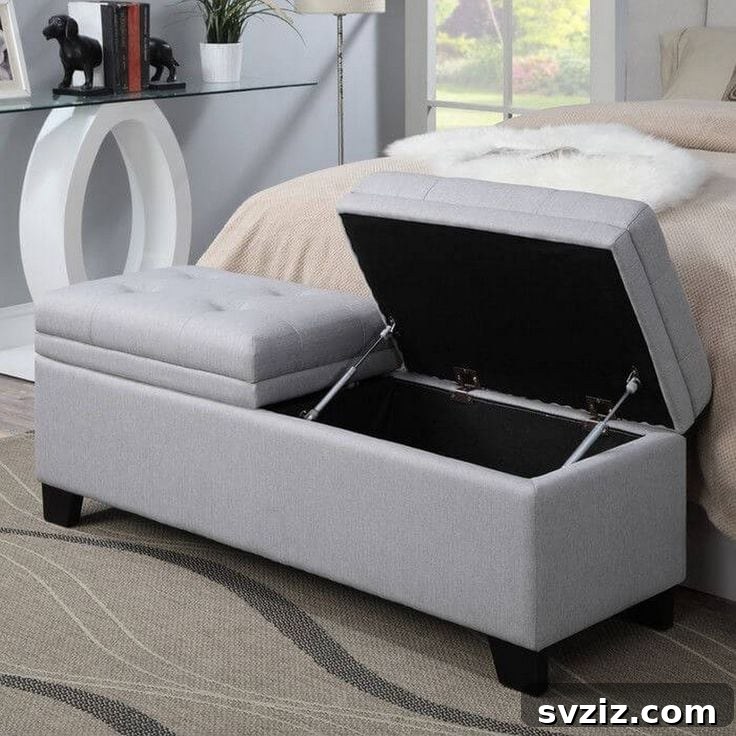 Stylish Storage Benches for Bedrooms